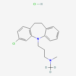 Chemical structure of Clomipramine-d3 (hydrochloride)