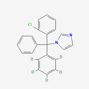 Chemical structure of Clotrimazole-d5