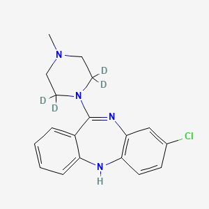 Chemical structure of Clozapine-d4