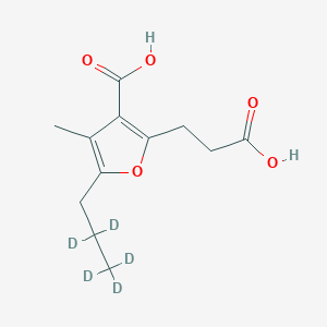 Chemical structure of CMPF-d5