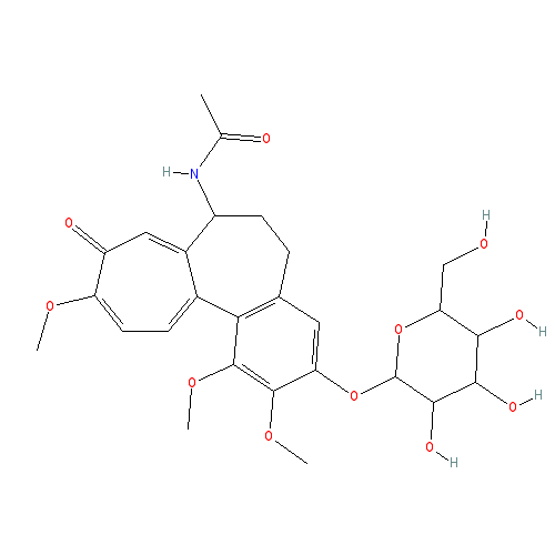 Chemical structure of Colchicoside
