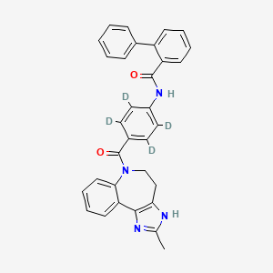 Chemical structure of Conivaptan-d4