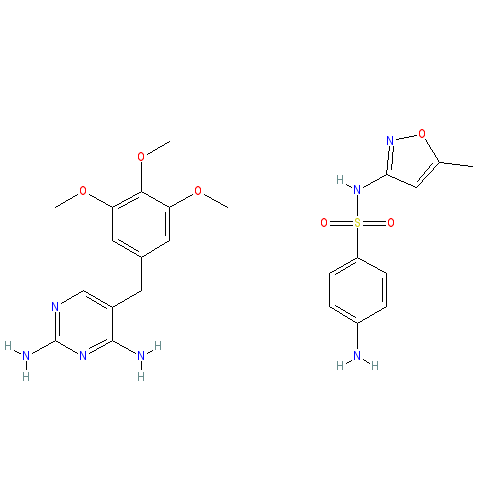 Chemical structure of Cotrimoxazole