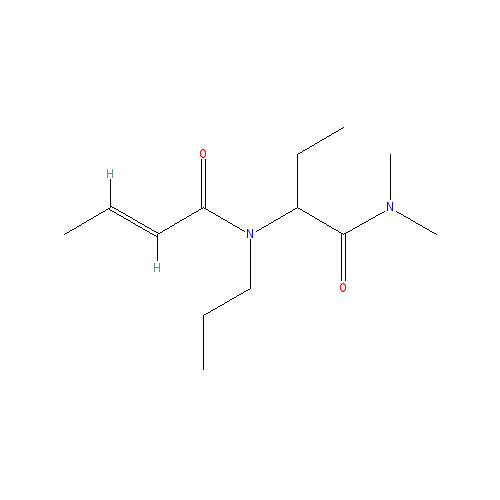 Chemical structure of Cropropamide
