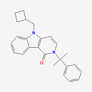 Chemical structure of CUMYL-CB-MeGACLONE