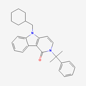 Chemical structure of CUMYL-CH-MeGACLONE