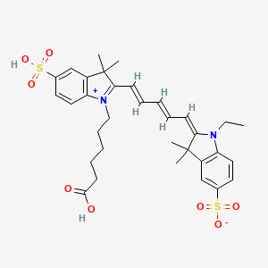 Chemical structure of Cy5 (triethylamine salt)