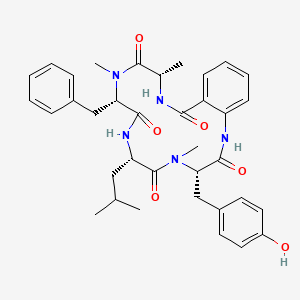 Chemical structure of Cycloaspeptide A