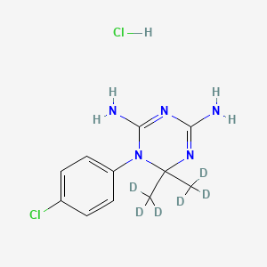 Chemical structure of Cycloguanil-d6 (hydrochloride)