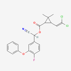Chemical structure of Cyfluthrin