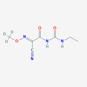 Chemical structure of Cymoxanil-d3