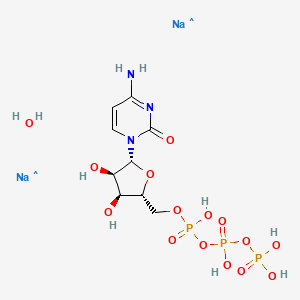Chemical structure of Cytidine-5'-triphosphoric acid disodium salt