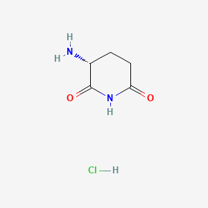 Chemical structure of D-2-Aminoglutarimide (hydrochloride)