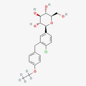 Chemical structure of Dapagliflozin-d5