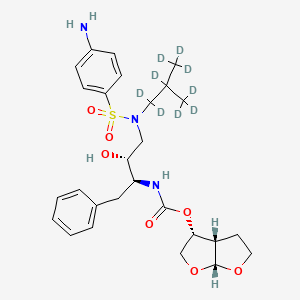 Chemical structure of Darunavir-d9