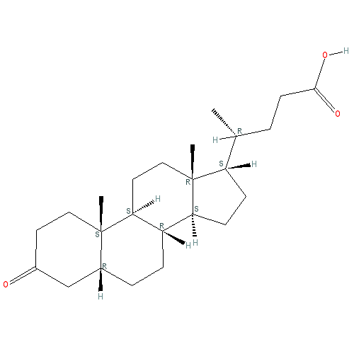 Chemical structure of Dehydrolithocholic Acid