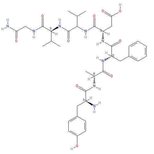 Chemical structure of Deltorphin C (trifluoroacetate salt)