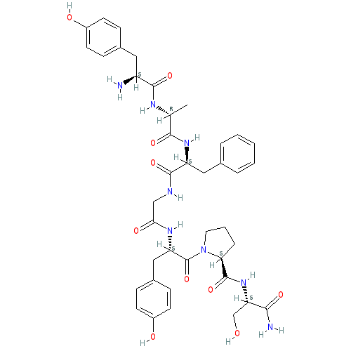Chemical structure of Dermorphin (acetate)