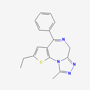 Chemical structure of Deschloroetizolam