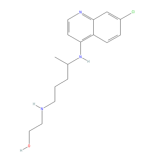 Chemical structure of Desethyl Hydroxychloroquine