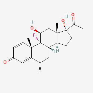 Chemical structure of Desoximetasone-d3