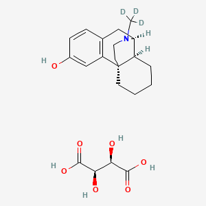 Chemical structure of Dextrorphan-d3 (tartrate)