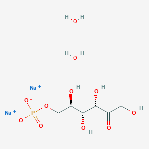 Chemical structure of D-Fructose-6-phosphate (sodium salt hydrate)