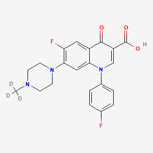 Chemical structure of Difloxacin-d3