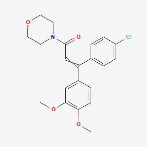Chemical structure of Dimethomorph