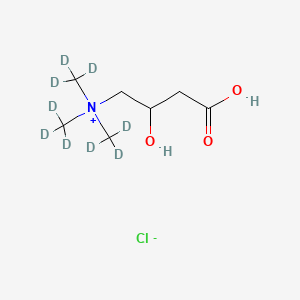 Chemical structure of D,L Carnitine-d9 Chloride
