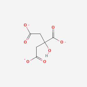 Chemical structure of DL-threo-Isocitric Acid (sodium salt hydrate)