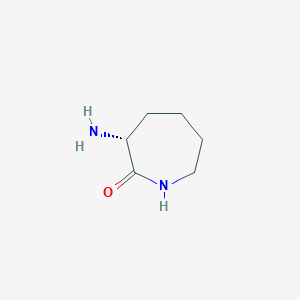 Chemical structure of D-Lysine lactam