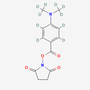 Chemical structure of DMABA-d10 NHS ester