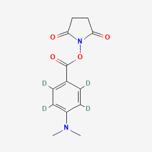 Chemical structure of DMABA-d4 NHS ester