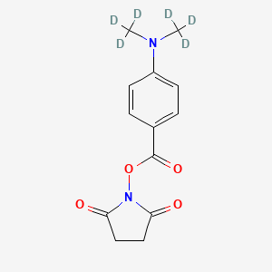 Chemical structure of DMABA-d6 NHS ester