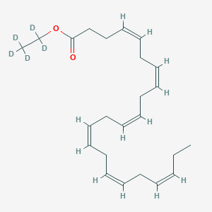 Chemical structure of Docosahexaenoic Acid ethyl ester-d5