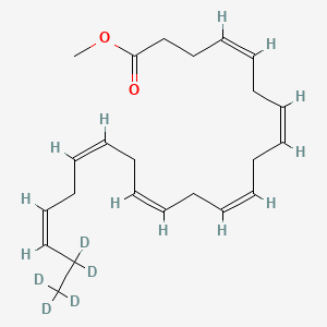 Chemical structure of Docosahexaenoic Acid-d5 methyl ester