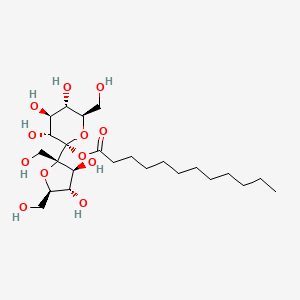 Chemical structure of Dodecanoyl D-Sucrose