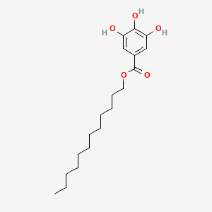 Chemical structure of Dodecyl Gallate