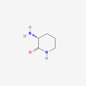 Chemical structure of D-Ornithine lactam