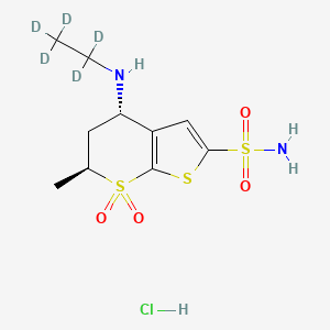 Chemical structure of Dorzolamide-d5 (hydrochloride)