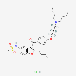Chemical structure of Dronedarone-d6 Hydrochloride