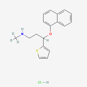 Chemical structure of Duloxetine-d3 (hydrochloride)