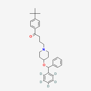 Chemical structure of Ebastine-d5