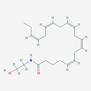 Chemical structure of Eicosapentaenoyl Ethanolamide-d4