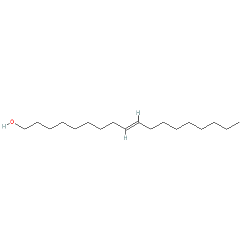 Chemical structure of Elaidyl Alcohol