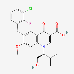 Chemical structure of Elvitegravir-d6