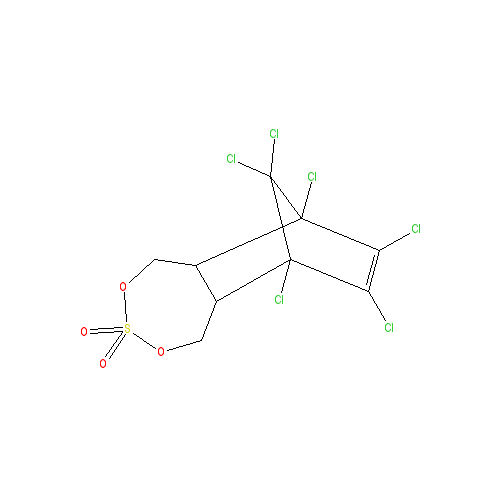 Chemical structure of Endosulfan sulfate