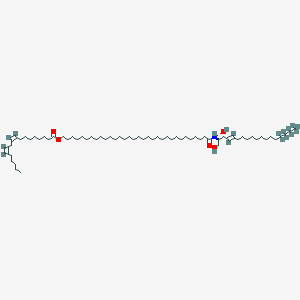 Chemical structure of EOS-d9 (d18:1-d9/32:0/18:2)