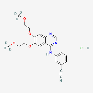 Chemical structure of Erlotinib-d6 Hydrochloride